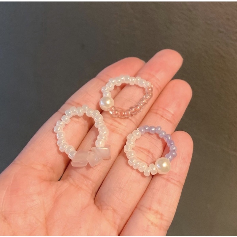 Casey-Stone rings bead/cincin