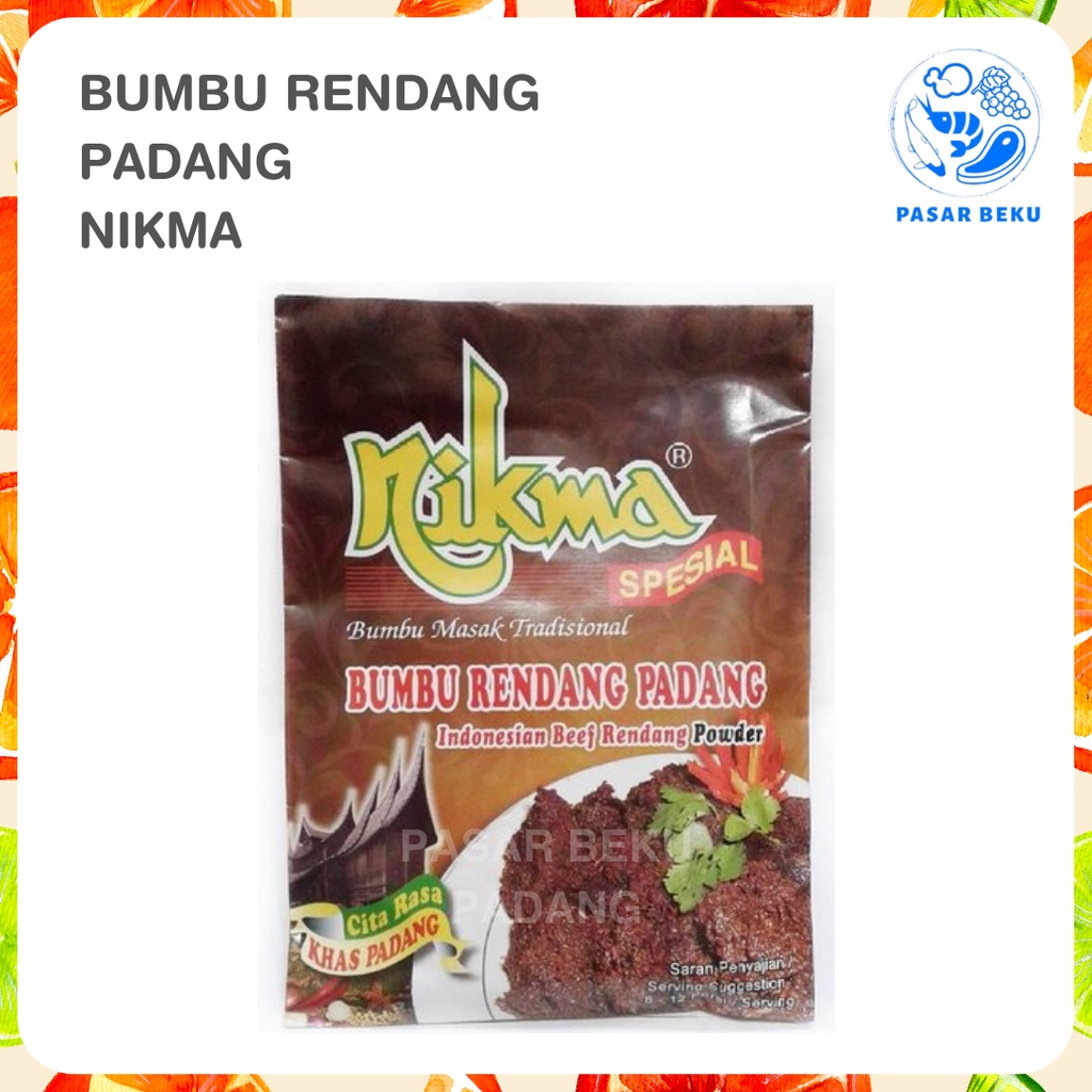 

Bumbu Rendang Randang Padang Spesial Khas Minang NIKMA 20gr Bumbu Dapur Masak Instan Praktis Pasar Beku Padang