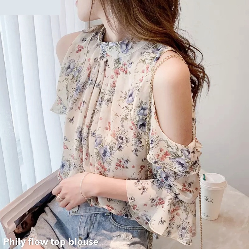 (ORIGINAL IMPORT) Phily flow top blouse -Thejanclothes