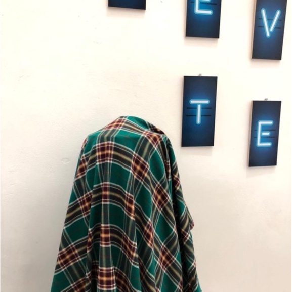 Bahan Kain Flannel Motif Kotak - Kotak