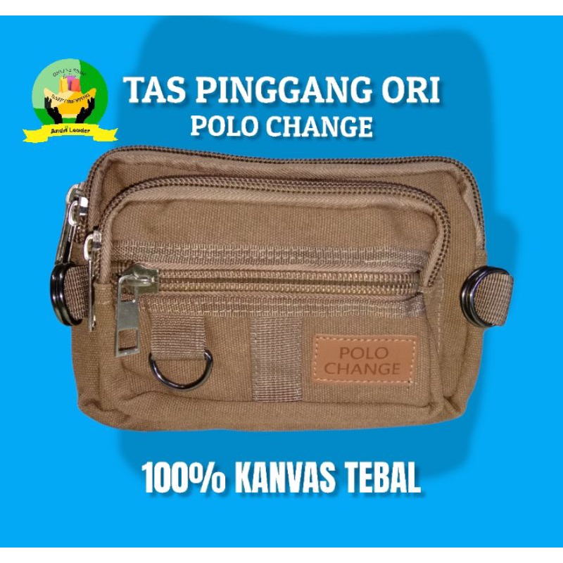 Tas Pinggang Pria Import 100% Kanvas