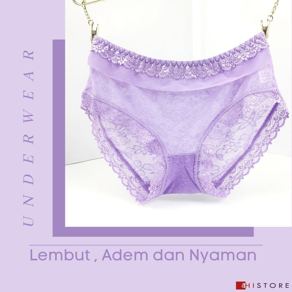 [HI]CELANA DALAM RENDA UNDERWEAR UNDIES CD WANITA 25cm x 18cm Art 353