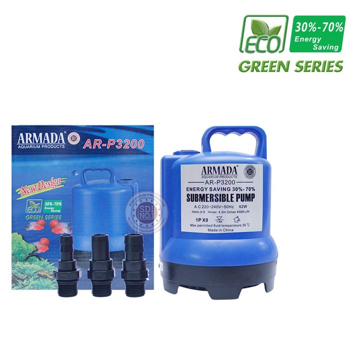 POMPA AIR CELUP LOW WATT AQUARIUM ARMADA AR-P 3200 SUMBERSIBLE PUMP