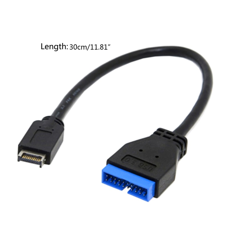 Btsg Kabel Ekstensi USB USB 3.1 20pin Female to USB 3.0 20pin Male Extension Cable Motherboard Mainboard Cable Extend