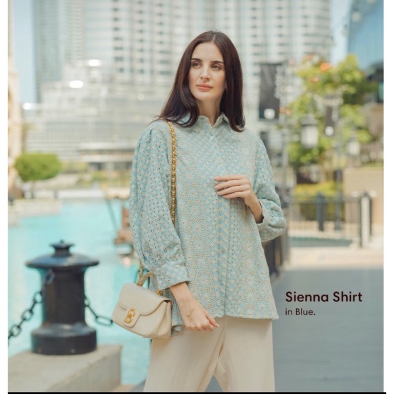 Sienna Shirt Blue Benang Jarum