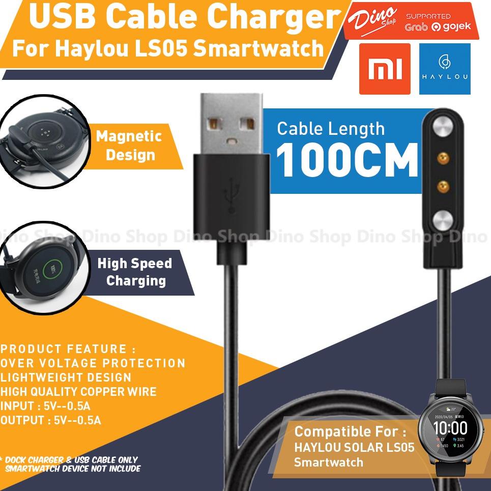 USB Docking Charger for Haylou Solar LS05 Smartwatch  LS 05 OASE W1 2L0