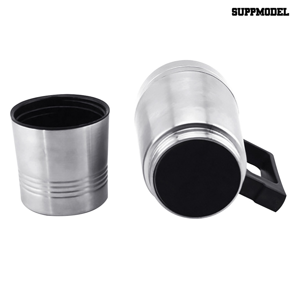 Mug Pemanas Air Panas Kopi Teh 12 / 24V Bahan Stainless Steel Untuk Mobil