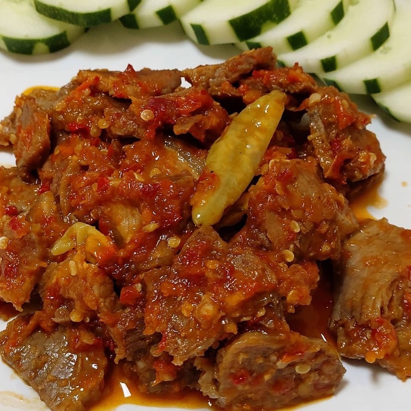 

Sambal tetelan iga sapi jember 250 gram pedas nagih, super BEST SELLER