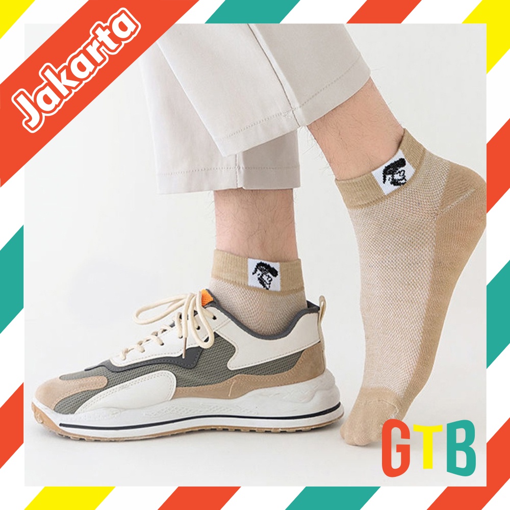 ❤GTB❤ Kaos Kaki Polos Semata Kaki Motif Pria / Kaos Kaki Ankle Cute KK023