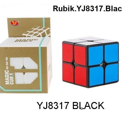 Rubik 2x2 Yongjun Black base / Mainan edukasi Rubik 2x2