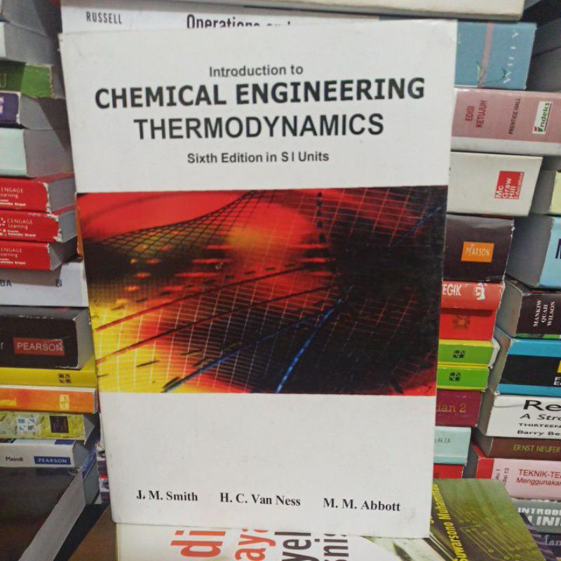 Jual Introduction to CHEMICAL ENGINEERING THERMODYNAMICS sixth 6th 6e 6