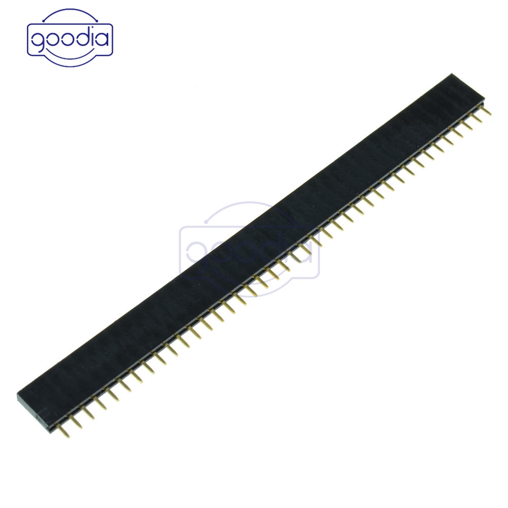 [IN STOCK/COD]  1/5/10PCS 40pin Single Row Straight Female 2.54mm Pin Header Strip PBC for Arduino