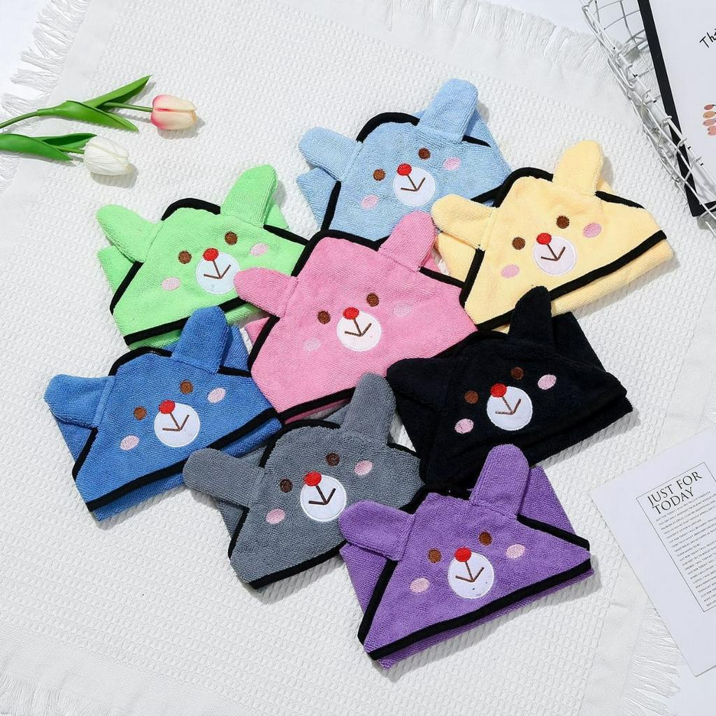 Handuk Jubah Anjing Kucing Hewan HDP1MF dengan Kancing Jepret Pet Bath Robe Snap Button