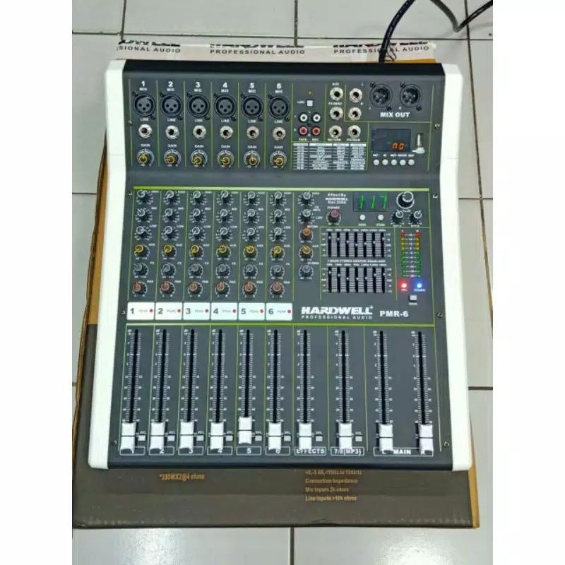 power mixer audio hardwell PMR 6.original