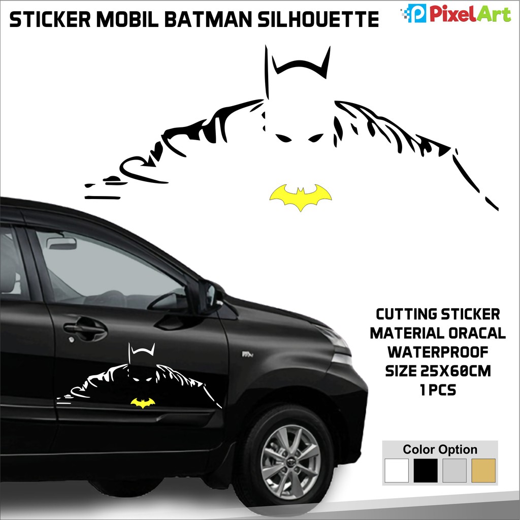 STIKER MOBIL CUTTING STICKER KAP KACA MOBIL BATMAN SILUET Shopee Indonesia