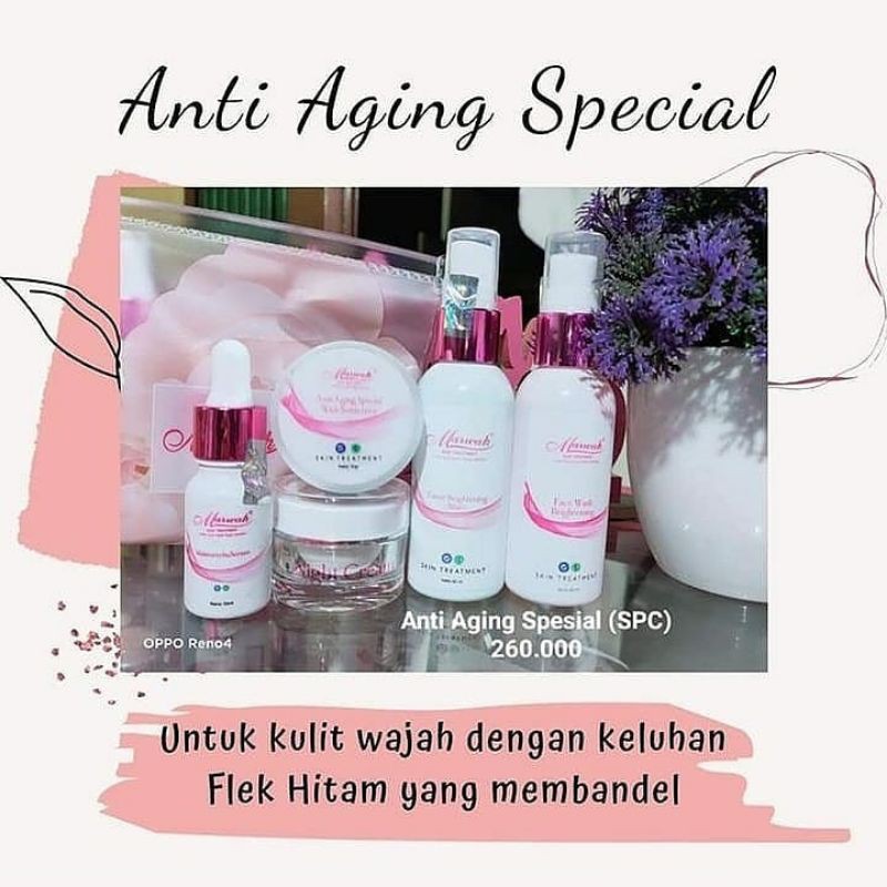 marwah antiagingspesial anti aging special perawatan wajah pencerah glowing krim bpom halal original