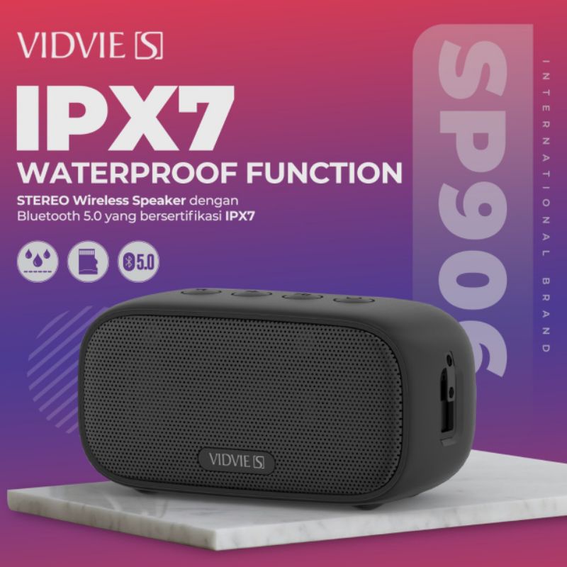 SPEAKER BLUETOOTH VIDVIE S SP906 BLACK