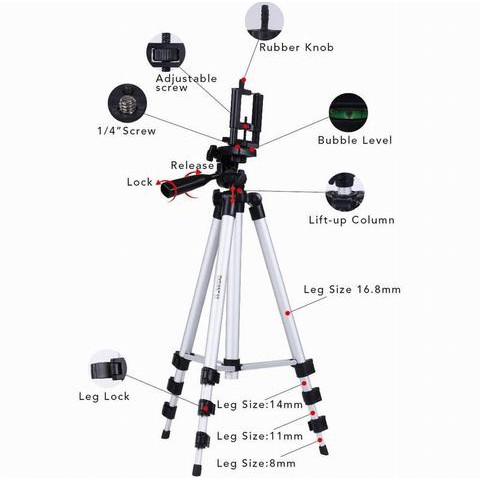 Tripod 3110 Panjang 1 Meter Weifeng Tefeng / Tripod Camera / Tripod Hp / Tongsis / Tripod