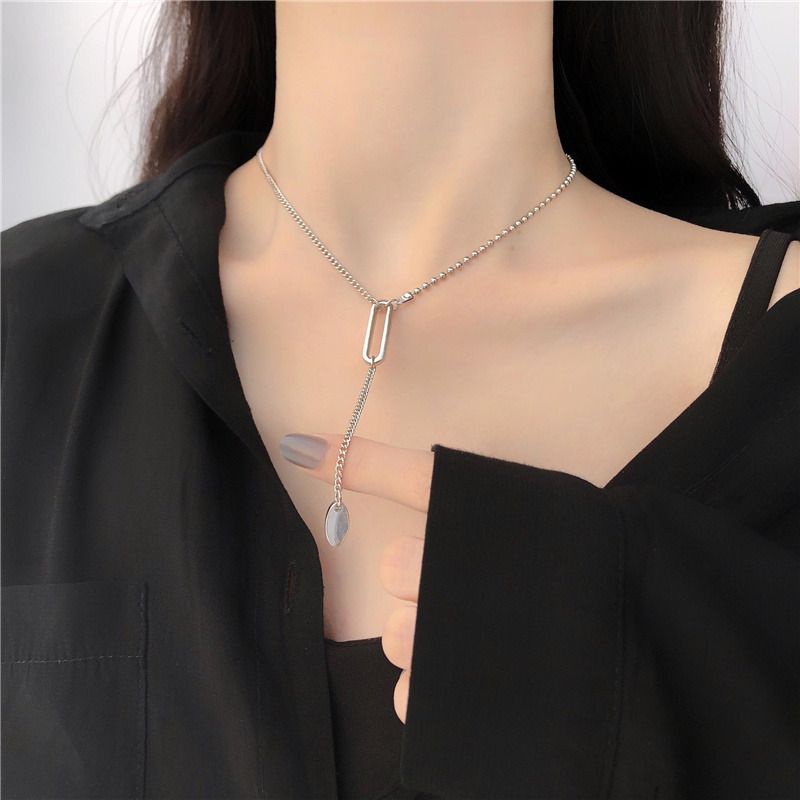 KALUNG WANITA KALUNG KOREA ALL MATCH LONG TASSEL NECKLACE KOREA SIMPLE