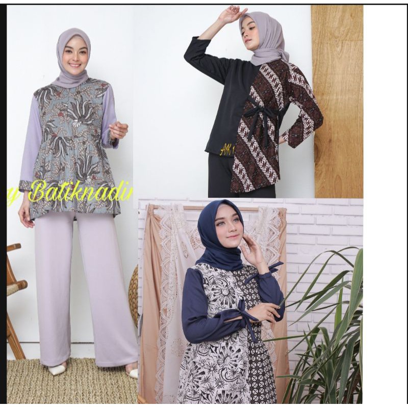Paling Murah Atasan Batik Wanita Kerja Jumbo Dolby Dolbi Dobby Doby Atasan Wanita Asj Modern Dan Terbaru 2020 VR7LO7JiYOLXW8