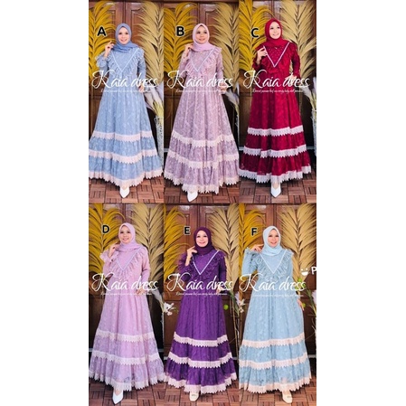 MARSYA SYARI BY FAZZA (READY) / KAIA DRESS PREMIUM BY OHC (PO 16 MARET)