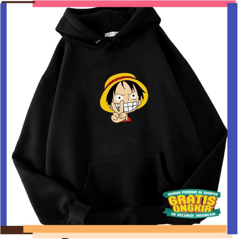 anak SD paud tk smp / Sweater anak laki laki LUFFY ONE PIECE jaket sweter anak cowok distro