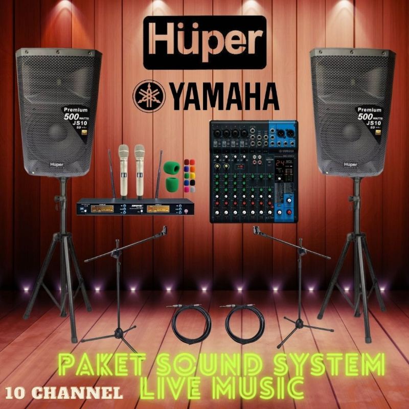 Paket Sound System Live Music HUPER 15" - YAMAHA Original Paket Premium