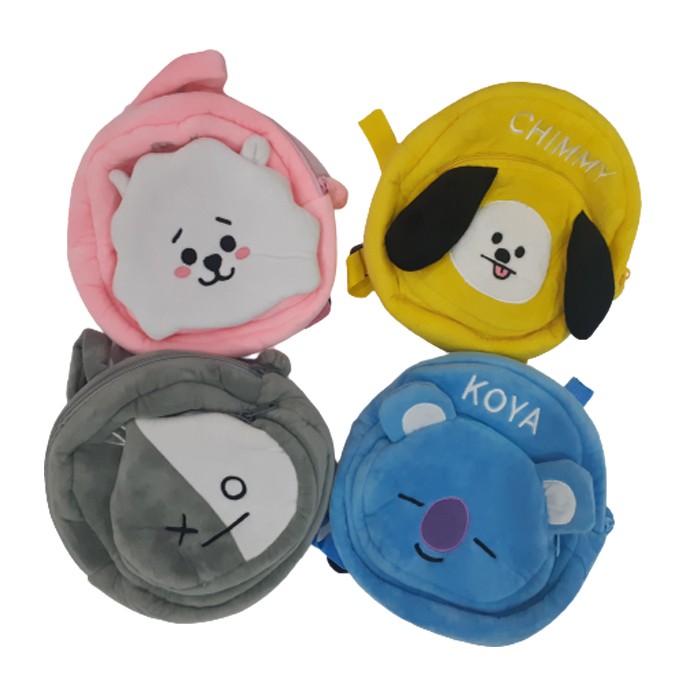 Tas Ransel BT21,Tas Ransel Anak BT21 BTS, Tas Ransel Resleting, Tas Boneka, Tas Anak TK