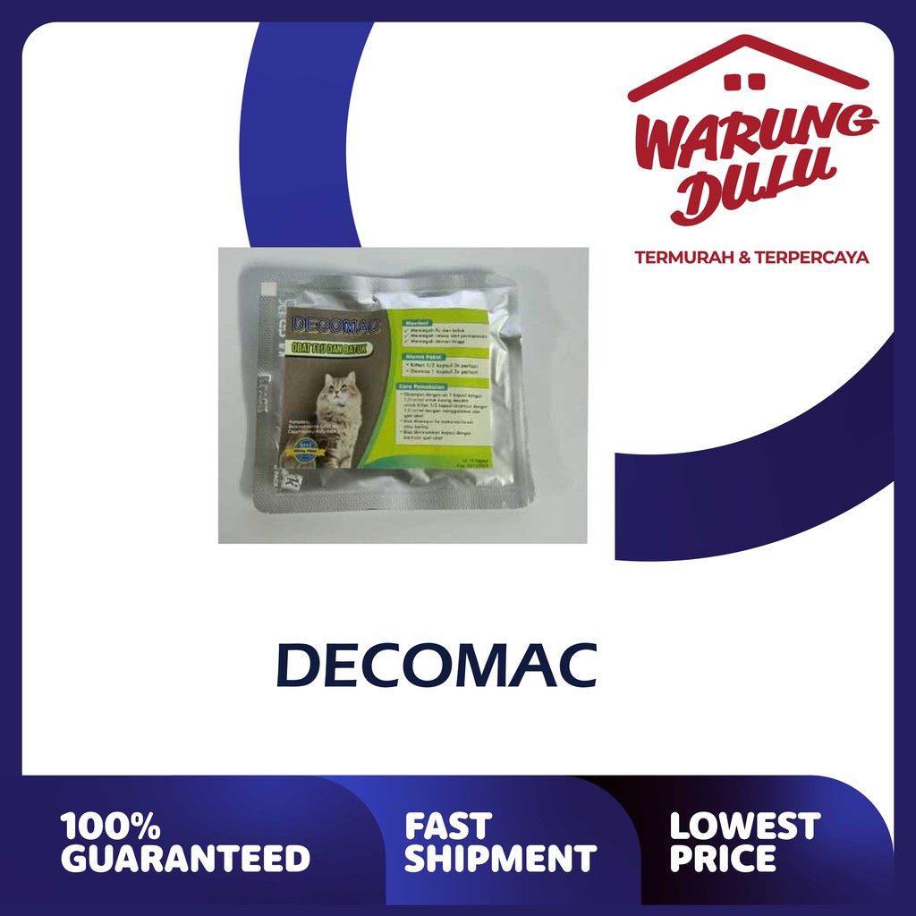 DECOMAC OBAT FLU DAN BATUK SACHET - ISI 10PCS