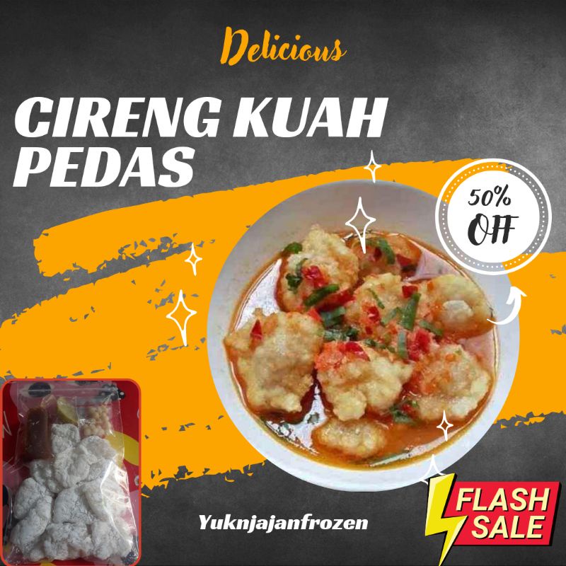 Cireng kuah pedas