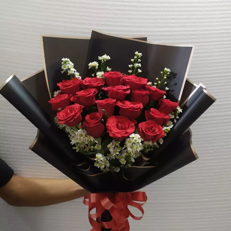 Bucket Bunga/ bucket wisuda/ bucket mawar bucket flanel