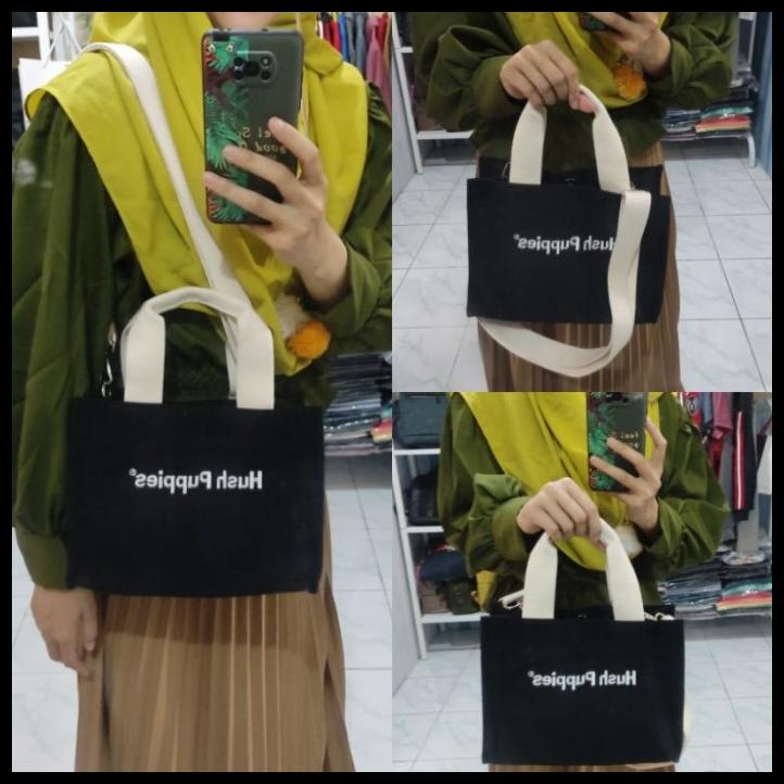 Bag Canvas - Ready, Tas Canvas Ori Hush Puppies, Salee