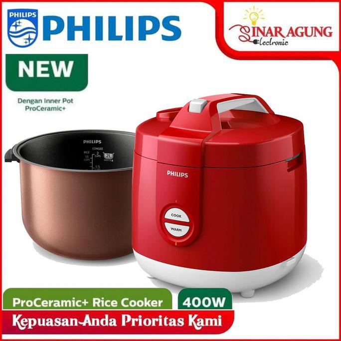 NEW / Philips Daily Collection Rice Cooker HD3131 / HD3131 / HD-3131 - Red / BERKUALITAS