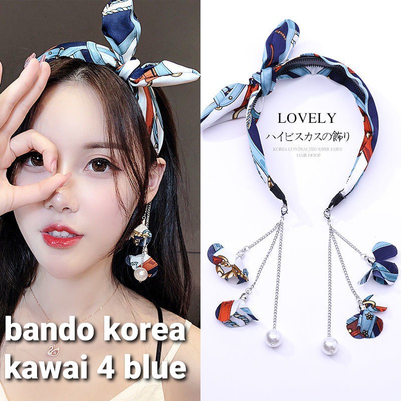 BANDO KOREA KAWAII / BANDO IMPOR / BANDANA / AKSESORIS WANITA ANTING GIWANG / IKAT RAMBUT KUNCIR