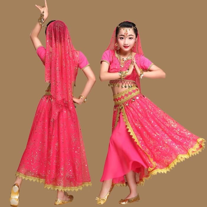 INDIA BELLY DANCE costume haloween kostum anak baju nari tari perut 2