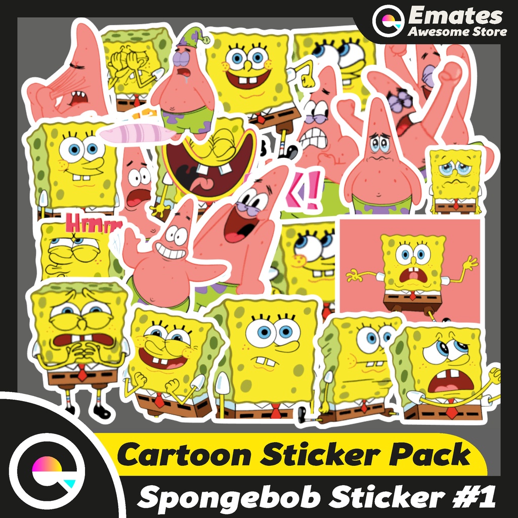 

Stiker Sticker Spongebob Suarepant #1 Stiker Pack Aesthetic Dekorasi Laptop Waterproof