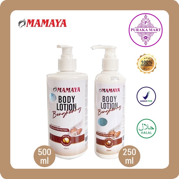 Mamaya Body Lotion Goat Milk | Bengkoang | Olive Oil | Rice Milk -BPOM