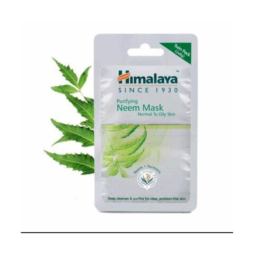 Masker Himalaya Neem Mask Himalaya Purifying Neem Mask Sachet