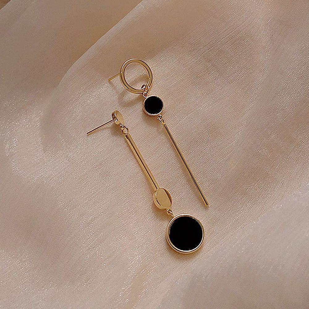 Preva Asimetris Eardrop Kepribadian Kepribadian Fashion Anting Niche Korea