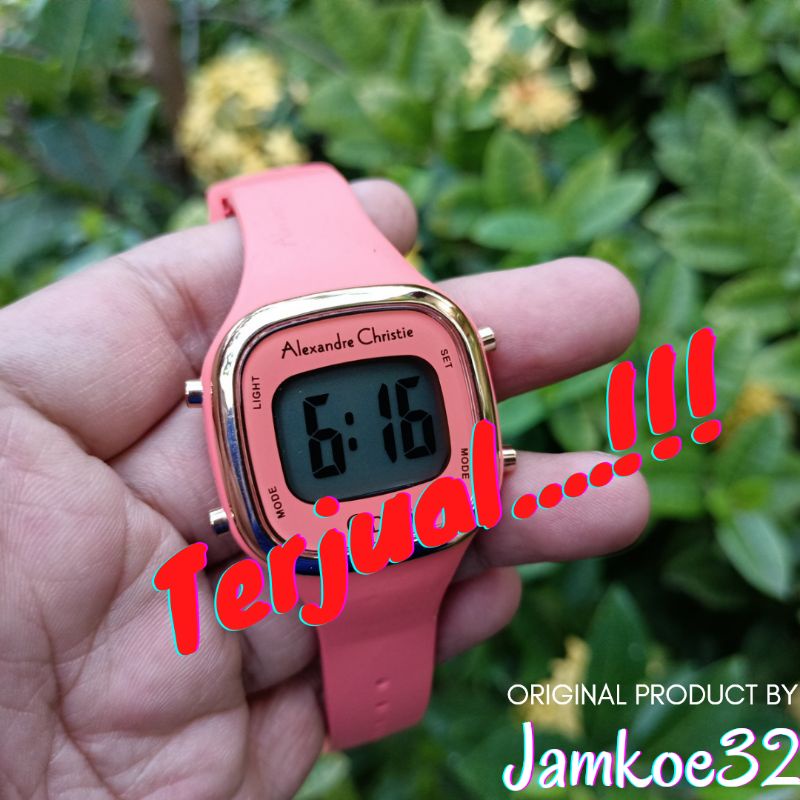 Jam Tangan Arloji Alexander Alexandre Christie Remaja Cewek Wanita Digital Original Ori Murah Anti A