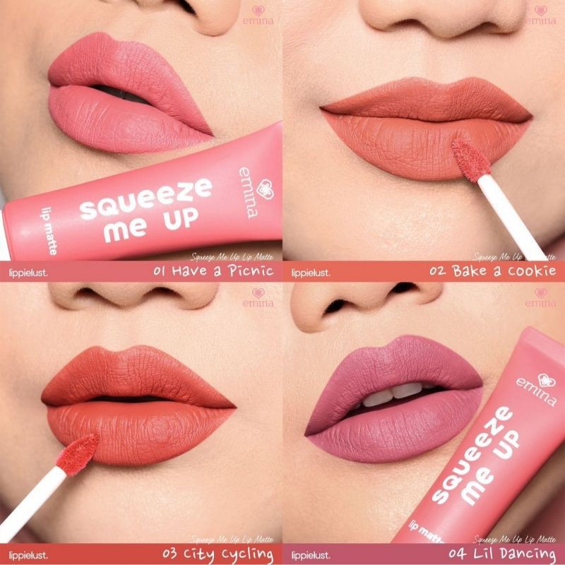 EMINA Squeeze Me Up Lip Matte | EMINA Lip Matte | Lip Cream emina squeeze me up series
