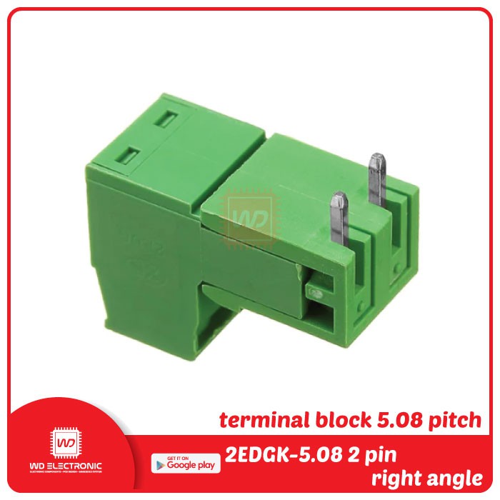 Terminal block 2EDGK-5.08 2 pin right angle DT328 2 pin siku