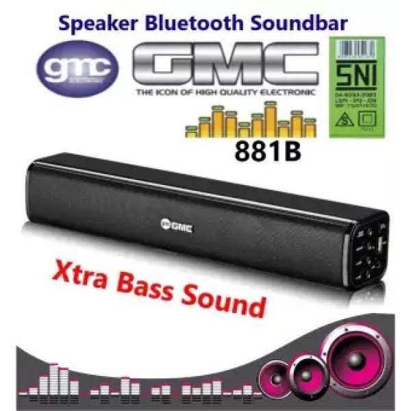 Speaker GMC 881B Bluetooth Super Bass Original GMC