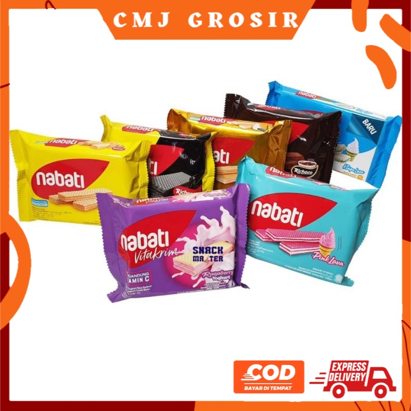 

PROMO GROSIR WAFER NABATI 2000 / Richeese/Richoco Nabati Wafer 2000 Keju/Coklat - 39gr