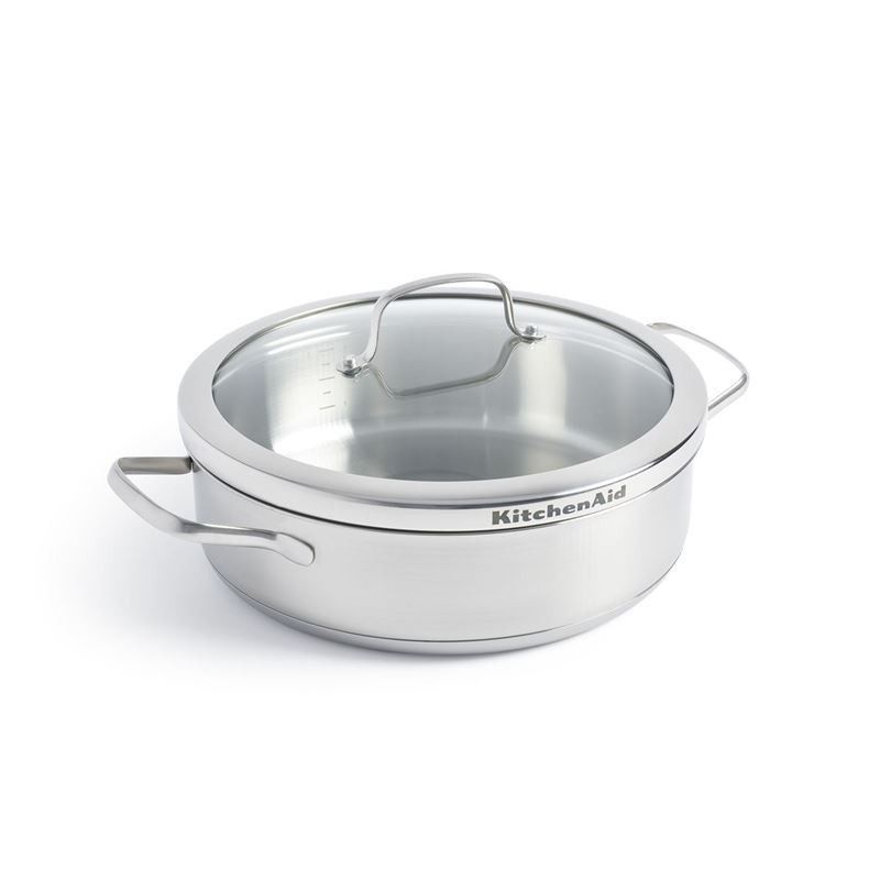 Kitchen Aid skillet kitchenaid stainless Steel skillet 26cm 3.6liter