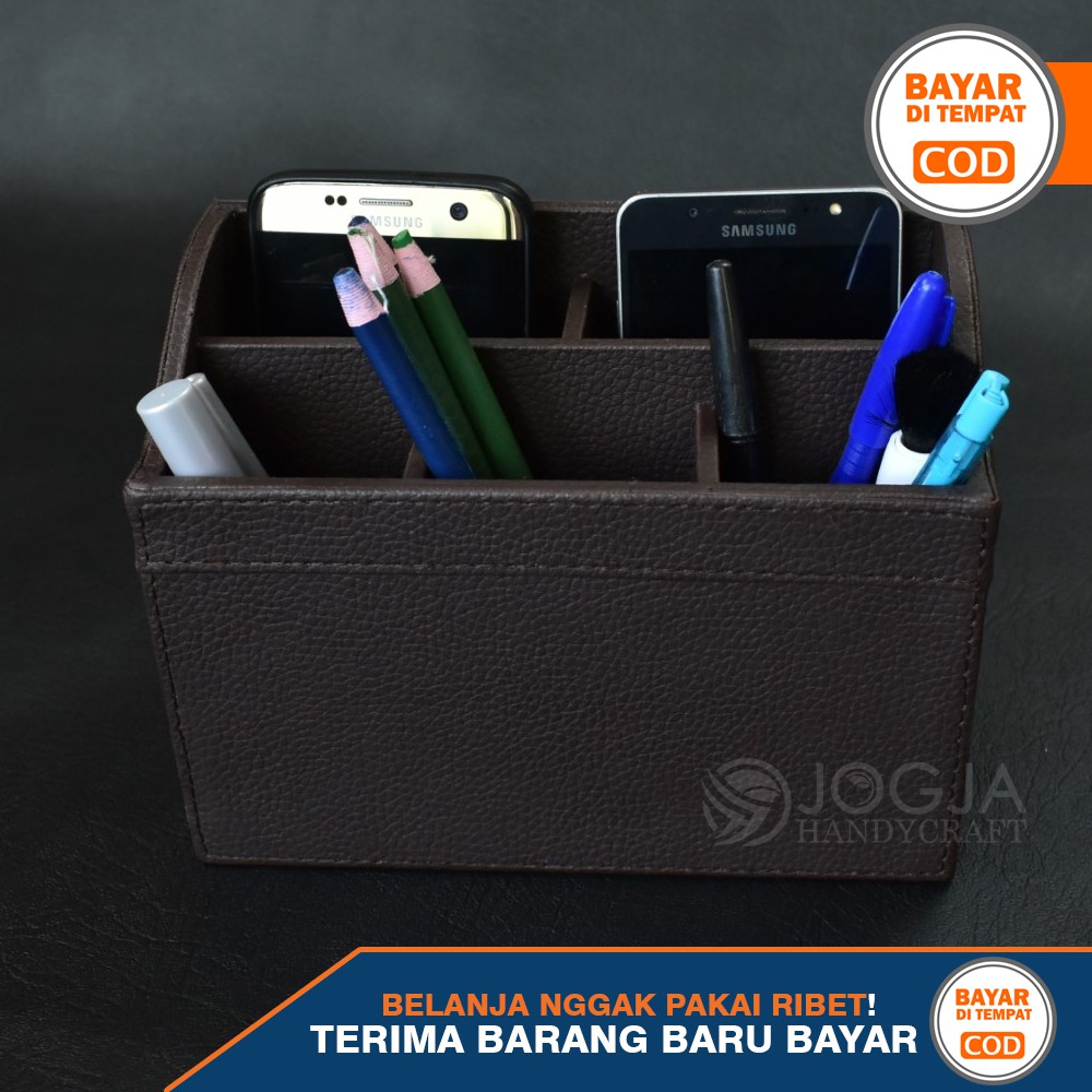 Tempat HP dan Pena / Pen Holder / Desktop Organizer / Stationery Stand