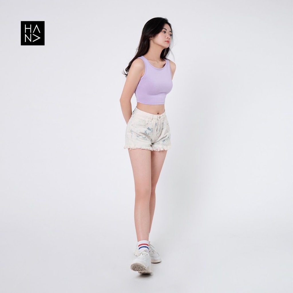 HanaFashion JKT - Sita Crop Tank Top Atasan Wanita - TT007-6