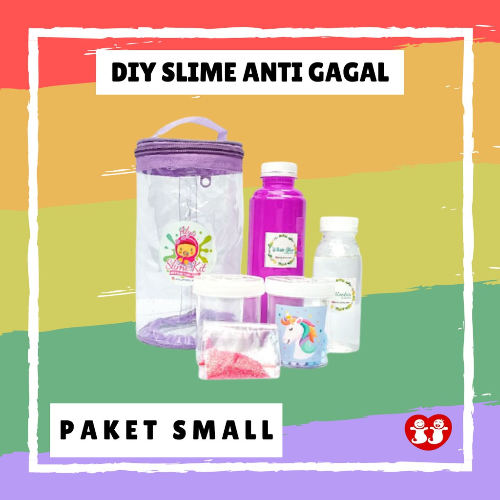 SLIME KIT SMALL /BAHAN SLIME/DIY SLIME/SLIME KIT MURAH/MAINAN EDUKATIF/MONTESSORI/MOTORIK/S