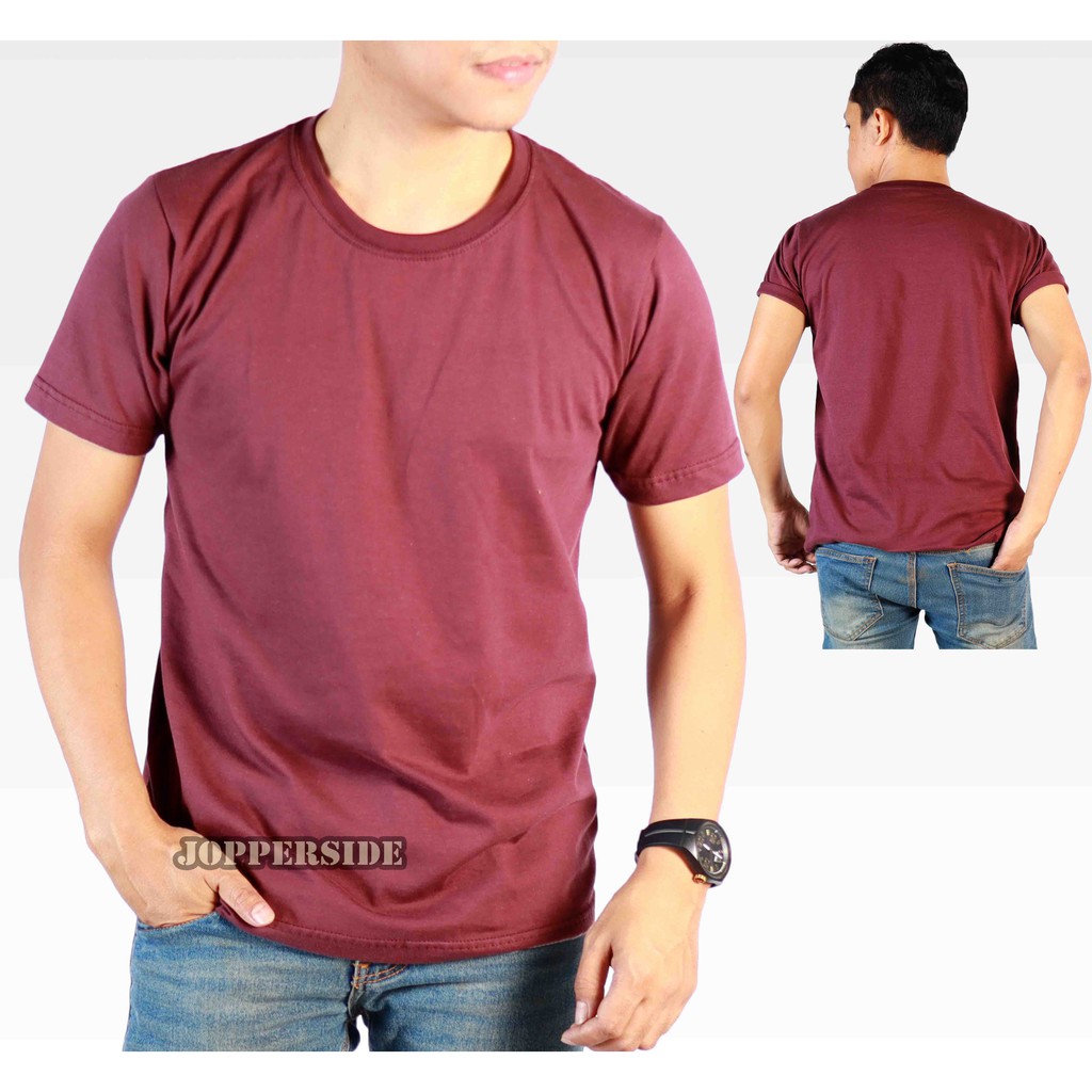 Jopperside baju polos pria / kaos polos pria / kaos hitam polos katun combed premium pria tb1