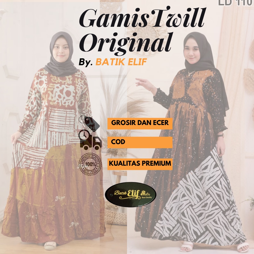 Gamis Murah Twill Original Kualitas Premium